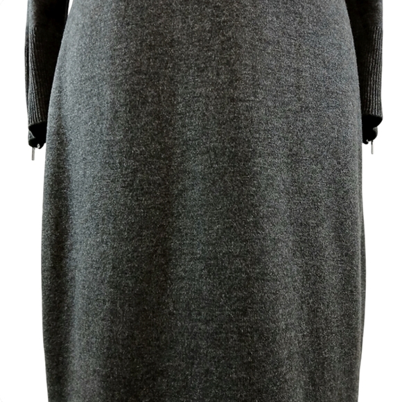 🎁NWOT Calvin Klein Dress. Grommets on Neckline & Bottom Zippers on Sleeve Cuffs - Picture 9 of 15